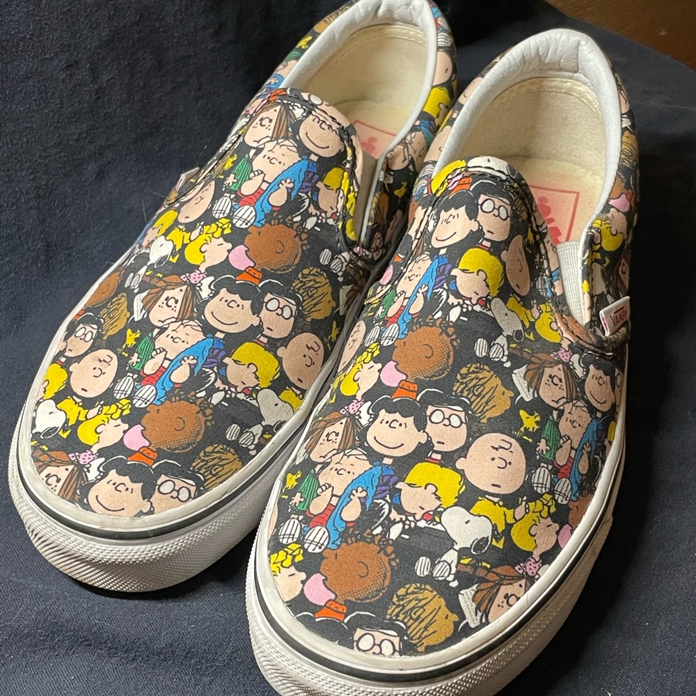 Authentic Peanuts The Gang Slip-On Vans!